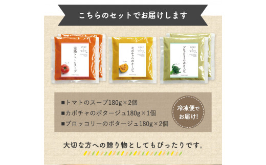 冷凍野菜スープ（5個セット）花田農園 トマト ブロッコリー かぼちゃ《30日以内に出荷予定(土日祝除く)》