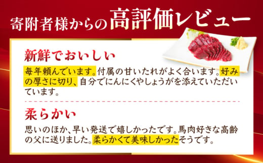 【12回定期便】鮮度抜群！冷蔵お届け 上馬刺し 2種 食べ比べ 赤身(150g) 霜降り(100g) 食べ比べ 計250g ブランド馬肉「このみ桜」馬刺し用醤油付き【馬庵このみ】馬刺し 馬肉 霜降り 赤身ブロック 国産 九州産 冷蔵