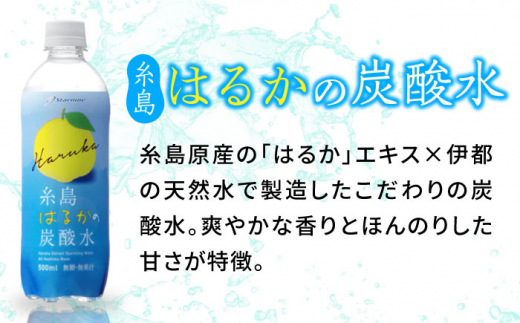 【期間限定】糸島はるかの炭酸水 500ml×24本入り 糸島市 / スターナイン [ARM021] 炭酸水 ペットボトル 500ml 24本