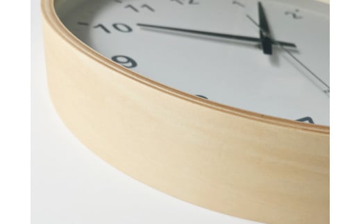 【A-120】KATOMOKU　plywood clock 電波時計 連続秒針