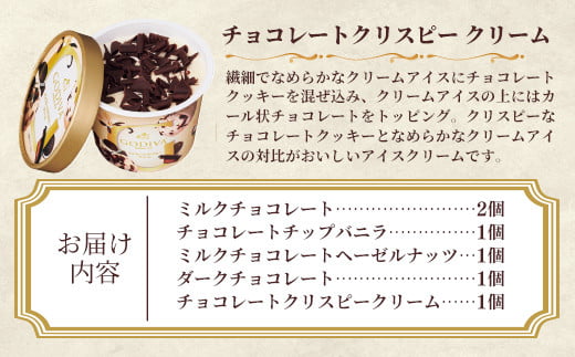 【ゴディバ】GODIVA アイスコレクション 5種 6個 - 贅沢 ご褒美 アイス アイスクリーム 贈り物 夏 お菓子 スイーツ お取り寄せ チョコレートアイス チョコアイス ダークチョコ ミルクチョコ クリスピー バニラ ヘーゼルナッツ ゴディバ GODIVA godiva 【価格改定】