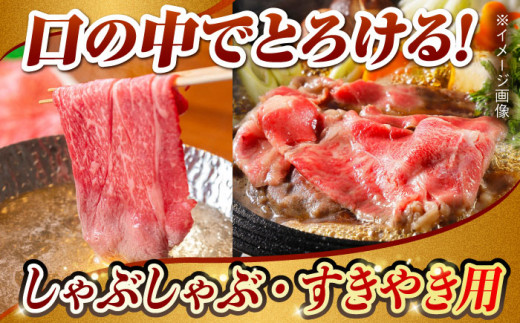 【月1回約1kg×6回定期便】長崎和牛 肩ロース（焼肉用＆すき焼き用）計6kg 長崎県/長崎県農協直販 [42ZZAA153]  肉 牛 和牛 ロース 焼肉 焼き肉 すき焼き 西海市 長崎 九州 定期便  牛肉  スライス バーベキュー BBQ 食べ比べ