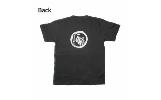 【ブラック×XLサイズ】ざまねこオリジナルTシャツ＆ステッカー
※着日指定不可