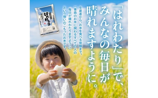 乾式 無洗米 10kg 特a米 はれわたり 令和6年産米 ( 精米 ) 特a 青森県産 米 乾式無洗米 ハレワタリ お米 こめ 10キロ ギフト ごはん 五所川原 はれわたり