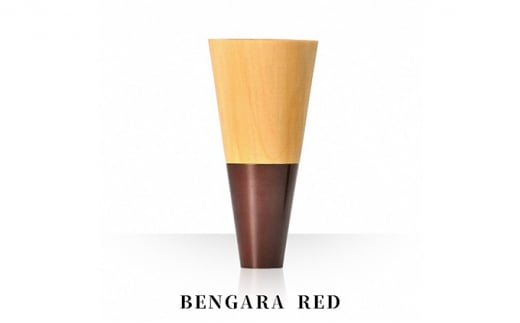 Guinomi Sake Cup HORN  KISEN（TALL series） BENGARA RED [№5616-7006]0032