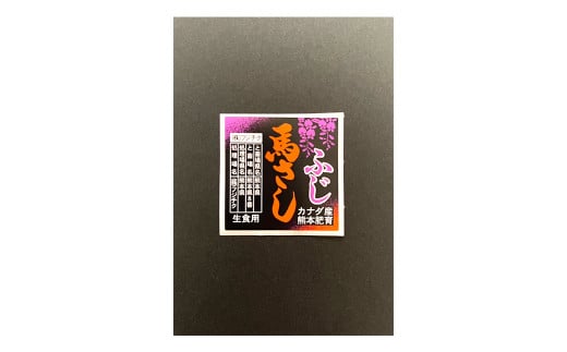 【6回定期便】 赤身 馬刺し ブロック 約200g (約100g×2パック)×6回 馬肉 馬刺 お肉 合計1.2kg