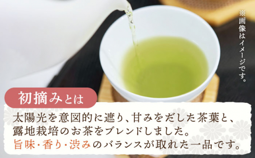 【全3回定期便】「こだわりブレンド茶」さざの 有機栽培茶 初摘み （100g×3本/回）【宝緑園】 [QAH013]