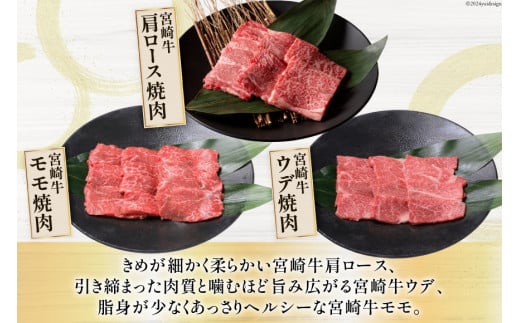 牛肉 定期便 宮崎牛焼肉セット 6ヶ月定期便 [ミヤチク 宮崎県 美郷町 31au0061] 冷凍 焼肉 小分け 個包装 牛 牛肩ロース 牛ウデ 牛モモ