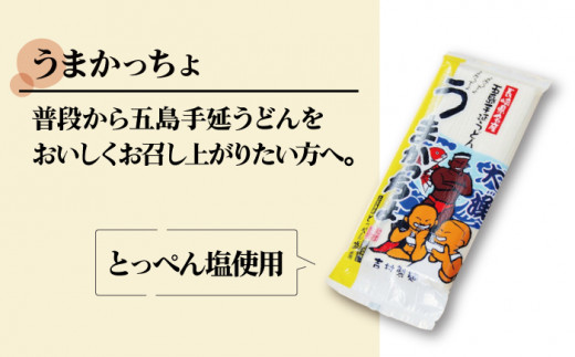 五島手延うどん セット 計5袋（清・うまかっちょ）スープ付き / 五島うどん 乾麺 あごだし ギフト