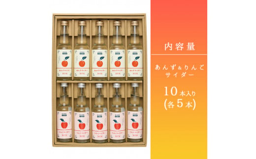 信州千曲 ご当地サイダー あんず＆りんごサイダー ギフトセット(250ml×各5本)