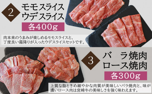 【定期便）宮崎牛食べ比べ贅の極み9か月コース 5.48kg（36-222）