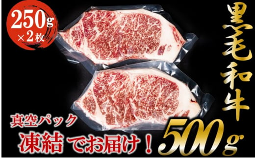 黒毛和牛 ロースステーキ 500g （250g×2枚） 牛肉 お肉 ステーキ ロース [№5802-0344]