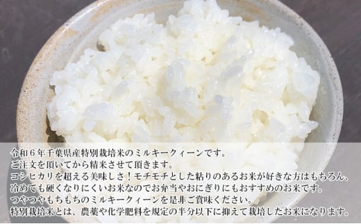 5ヶ月定期便　令和6年  特別栽培米ミルキークィーン　白米　5kg [№5346-0647]