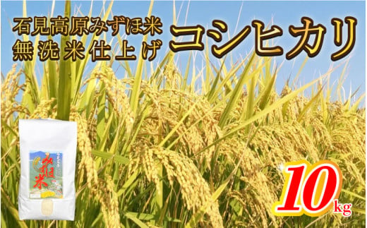 令和6年産 石見高原みずほ米コシヒカリ 無洗米仕上　10kg