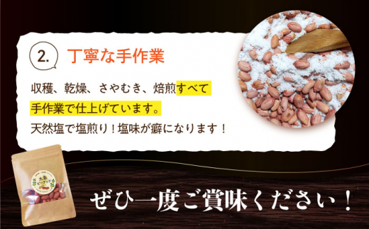 【全2回定期便】大島ピーナッツ 70g×6袋 長崎県 小値賀町 大島 【神川農園】 [DBT011]