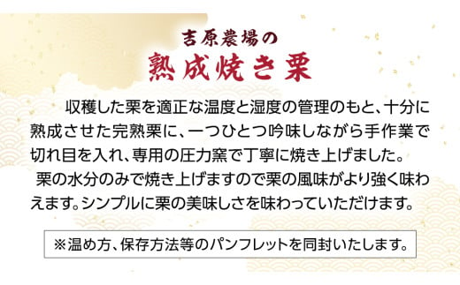 熟成 焼き栗 ( 200g × 10袋 ) 吉原農場 完熟栗 栗 くり クリ 果物 フルーツ 秋の味覚 [FC002sa]	