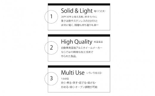 アルミ合金製無水調理鍋POD＋PAN専用バッグセット