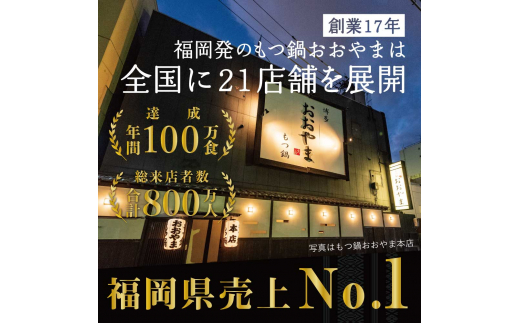 【定期便6ヶ月】福岡売上No1 おおやま もつ鍋 みそ味 2人前 [a9307] 株式会社 LAV ※配送不可：北海道・沖縄・離島【返礼品】添田町 ふるさと納税