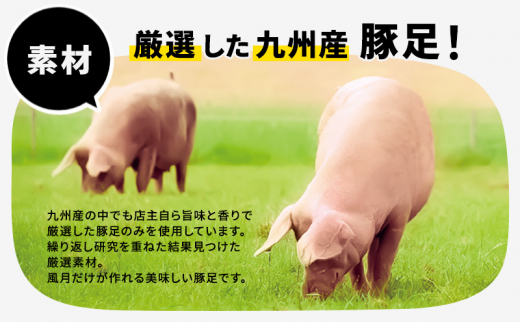 豚足 焼き豚足 セット 真空パック 3個 タレ 200ml 温めるだけ 豚 お食事処 風月の手焼き 豚足 配送不可:離島