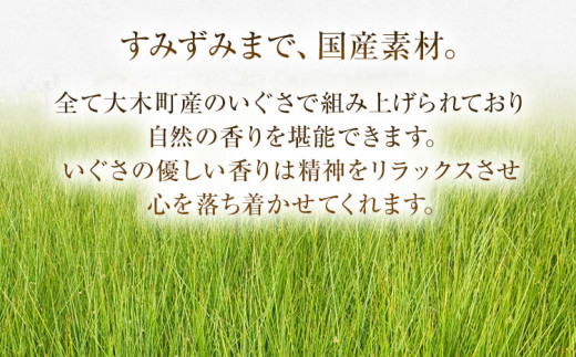 純国産天然いぐさ 「掛川織」 フリーマット 小 （緑色） 純国産 いぐさ い草 天然 自家生産 掛川 ラグ BG031