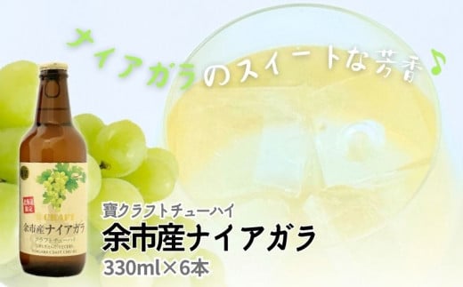 【北海道限定】クラフトチューハイ「余市の林檎」&「余市産ナイアガラ」12本セット