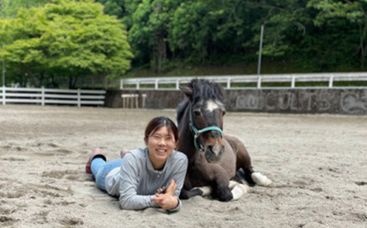 自然の中で動物とふれあい＆乗馬体験（1名）CC-1 徳島 那賀 体験 乗馬 乗馬体験  動物とふれあい アウトドア レジャー 1名様 1枚【体験チケット】 