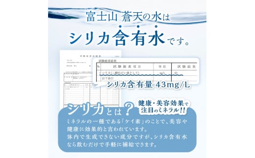 《6ヵ月定期便》富士山蒼天の水 2L×6本（1ケース）ラベルレス　