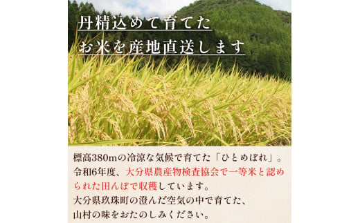 【即納】令和6年産 新米 ひとめぼれ 4kg （2kg×2袋） 大分県 玖珠町産 ｜ 即納 9月から発送 米