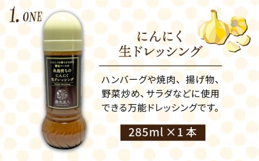 【 全12回 定期便 】糸島産 野菜 が 好きになる ドレッシング ！ 5本 セット《糸島》【農香美人】[AAG020]