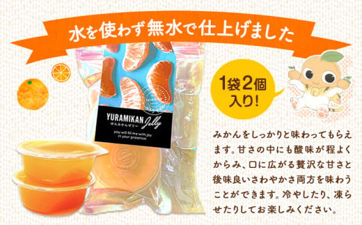 ゆらみかんゼリー 2個入り 8袋 Farm＆lab 《30日以内に発送予定(土日祝除く)》和歌山県 日高町 みかん 柑橘 果物 無添加 ゼリー みかんゼリー