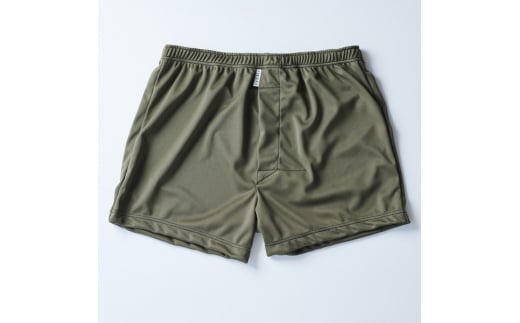 メンズ下着　ショートトランクス 無地 同色5枚セット （08  Olive (緑)） Lサイズ 締め付け感の無い/専用BOX付き ZIVANE / メンズ 下着 アンダーウェア