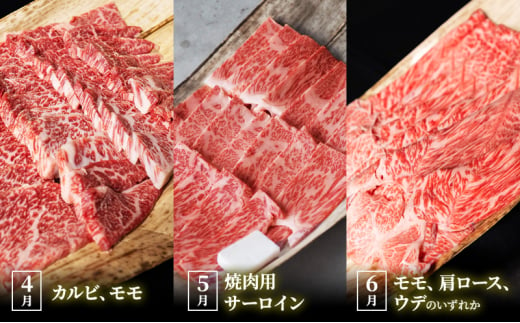 【肉の千石屋】【定期便:4～6月お届け】3ヶ月連続お届け近江牛 A5ランク 毎月違うお肉が届く！お肉の定期便