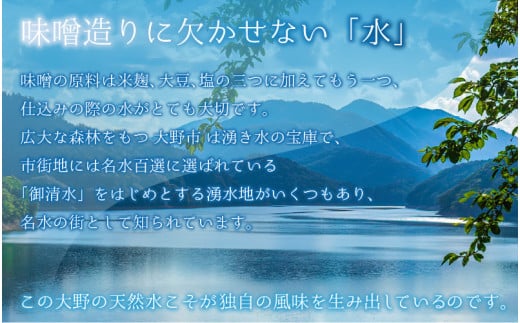 天然熟成こだわり味噌「木桶仕込み」２種 詰め合わせ【お届け：2024年10月24日～2025年6月30日】