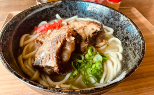 【全3回定期便】沖縄そば 4種類食べ比べセット (三枚肉・ソーキ・軟骨ソーキ・てびち) おきなわそば ソーキそば ギフト お土産 おすすめ 沖縄市 / だるまそば [BCAO010]