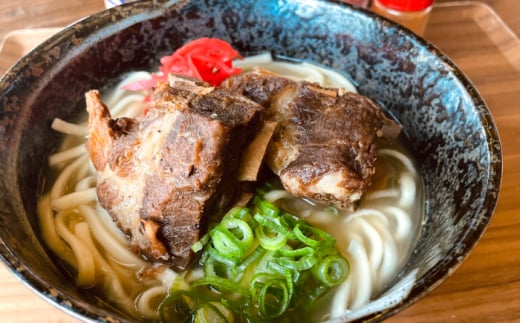 【全3回定期便】沖縄そば 4種類食べ比べセット (三枚肉・ソーキ・軟骨ソーキ・てびち) おきなわそば ソーキそば ギフト お土産 おすすめ 沖縄市 / だるまそば [BCAO010]