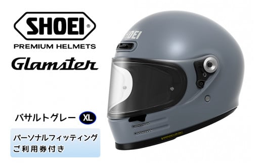 SHOEIヘルメット「Glamster バサルトグレー」XL フィッティングチケット付き｜フルフェイス バイク ツーリング ショウエイ [0815]