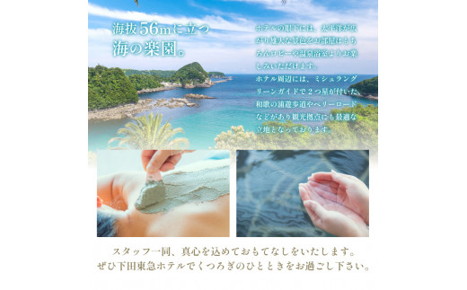 ＜下田東急ホテル＞伊豆下田温泉　ビューバス付ジュニアスイート　平日限定1泊2食付ペア宿泊券　[旅行 宿泊券 ペア 平日 食事付き 温泉 1泊2食 下田東急ホテル オーシャンビュー ビューバス付ジュニアスイート 宿泊 ホテル 静岡 伊豆 下田]