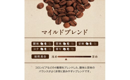 コーヒー 粉 ブレンド 4種セット 各500g×4袋 計2kg [ゴールド珈琲 大阪府 守口市]｜珈琲 ブレンドコーヒー 自家焙煎 飲み比べ 詰め合わせ セット 飲料 飲み物 焙煎 酸味 苦味 [2030]