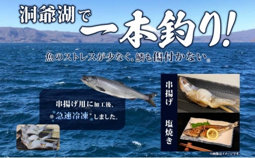 北海道洞爺湖産　串揚げ用ひめます　4本