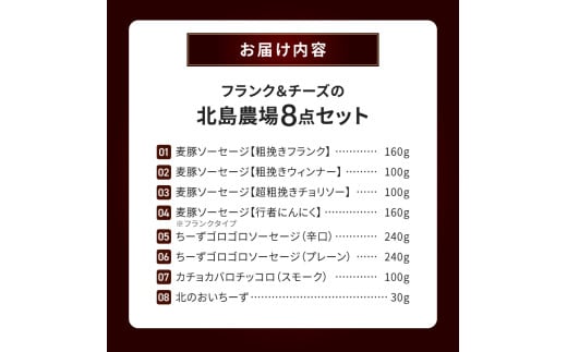 北島農場のフランク&チーズなどビールに良く合う8点セット