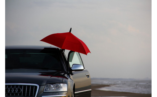 逆に開く傘　ＧＡＸ　UMBRELLA　Ｇ－１Ｓ 　色：赤×グレー