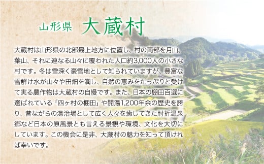 ＜配送時期が選べて便利な定期便＞ 令和6年産 雪若丸  ［白米］ 60㎏ 定期便（20kg×3回お届け） 大蔵村