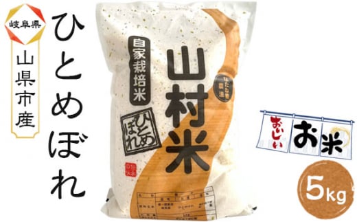 山県市産 ひとめぼれ 5kg（5kg×1袋）（白米） [No.796] ／ お米 ブランド米 優良水田 岐阜県 特産品