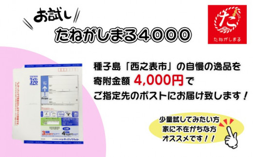 まずは、ちょっとだけ試してみたい方に、おススメ！レターパックライトでの配送なので、ご不在でもお受け取りが可能です！