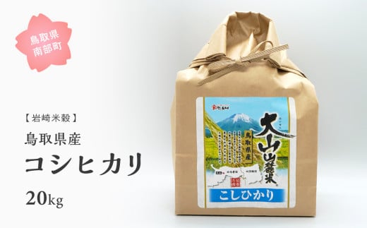 【iw109w】鳥取県産コシヒカリ20kg 令和6年産＜白米でお届け＞