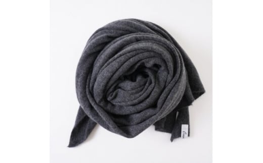 日本製 BABY  CASHMERE STOLE(150cm×60cm)　チャコールグレー【1132758】