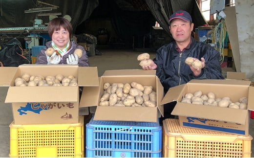 [№5795-0184]北海道 幌加内産 じゃがいも（ メークイン ・ きたあかり ） 約20kg 笠井ファーム