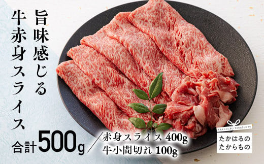 ミヤチク 宮崎牛 赤身肉のスライス（ウデまたはモモ）400g＆黒毛和牛小間切れ100g [国産 宮崎県産 ブランド牛 黒毛和牛 ギフト 贈答 プレゼント お中元 お歳暮] TF0544-P00043