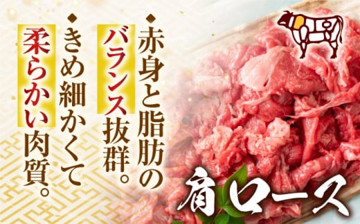 【全6回定期便】【訳あり】【A4～A5】長崎和牛焼肉切り落とし(肩ロース・バラ）　500g【株式会社 MEAT PLUS】 [QBS040]