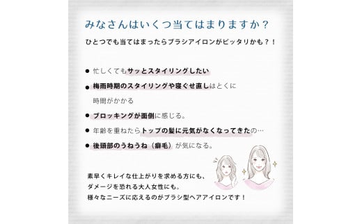 ヘア アイロン ヘアーアイロン ブラシ型 ケアライズ ブラシアイロン B-120 トリートメント 美容 遠赤外線 海外 使用可 マイナス イオン プレゼント ギフト ふるさと人気 ふるさとおすすめ